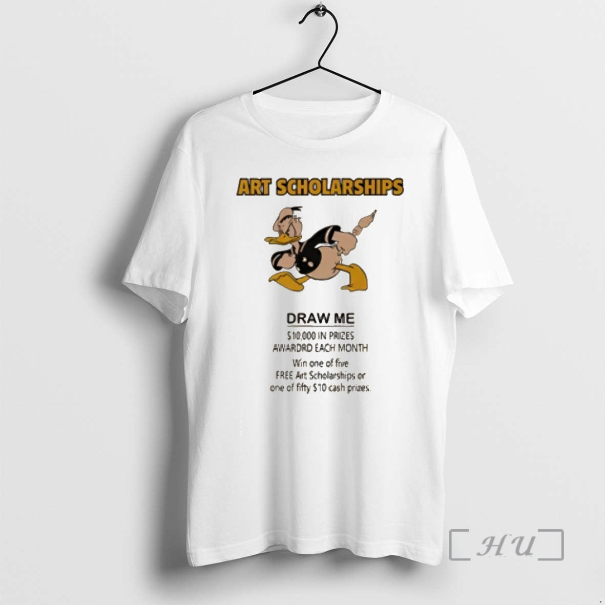 Officials Art Scholarships Draw Me Vintage Cartoon Duck T-Shirts, Hoodie, Sweatshirt | PopFlextees.com