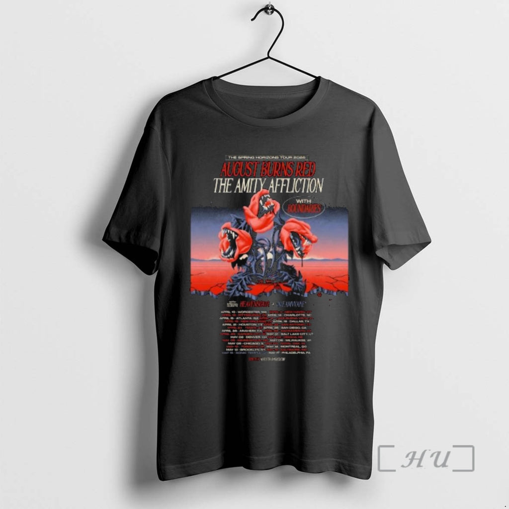 Officials August Burns Red The Spring Horizons Tour 2026 T-Shirts, Hoodie, Sweatshirt | PopFlextees.com