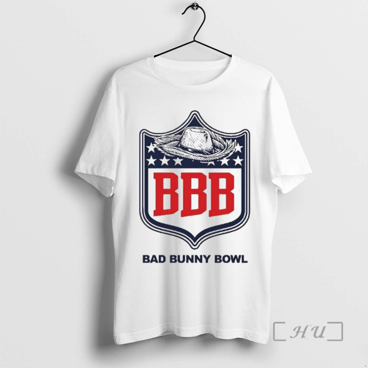 Officials Bbb Bad Bunny Bowl Straw Hat Logo Shield T-Shirts, Hoodie, Sweatshirt | PopFlextees.com