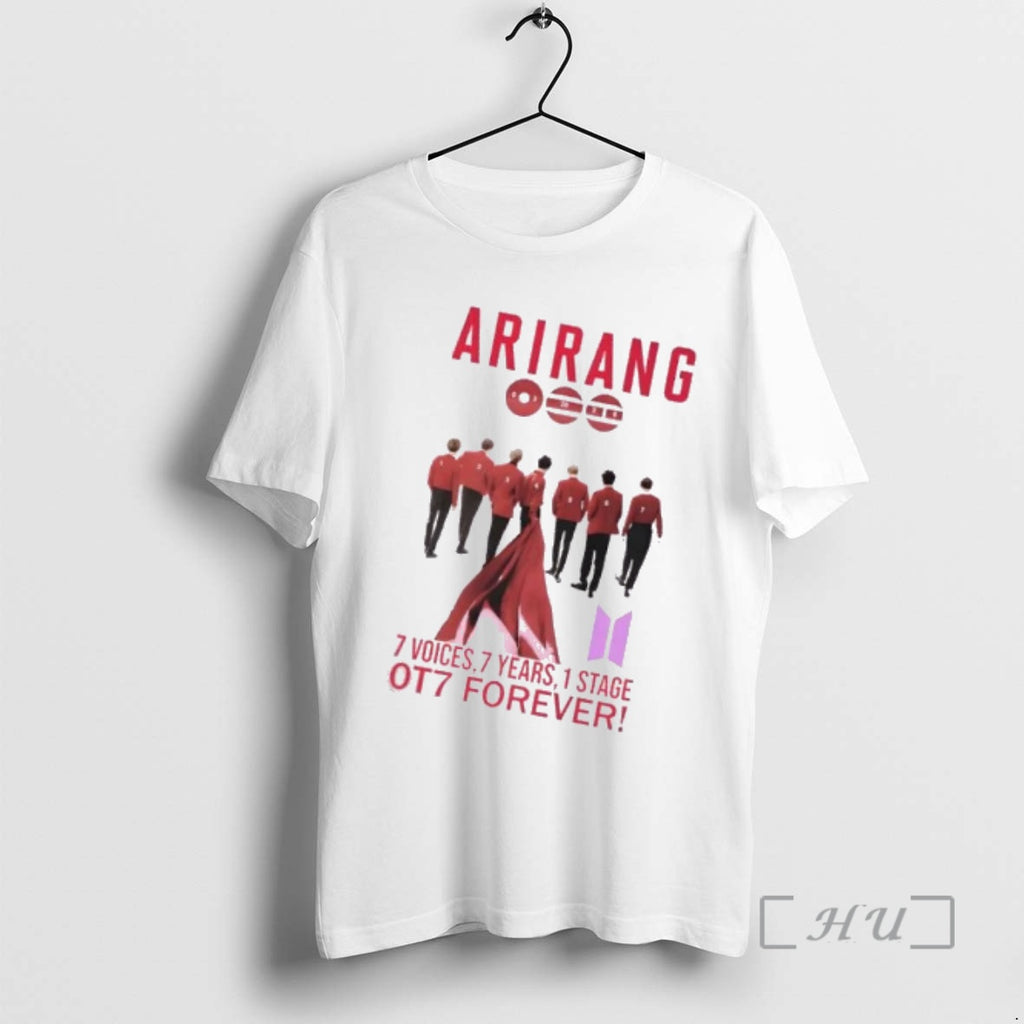 Officials Bts Arirang 7 Voices 7 Years 1 Stage Ot7 Forever Signatures Premium T Shirts Hoodie, Sweatshirt | PopFlextees.com