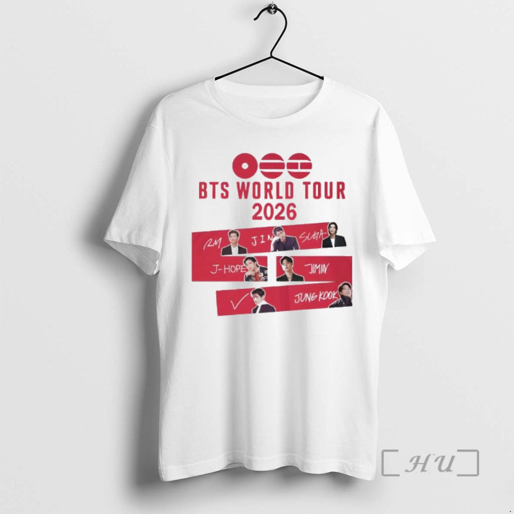 Officials Bts Bangtan Come Back World Tour 2026 T-Shirts, Hoodie, Sweatshirt | PopFlextees.com