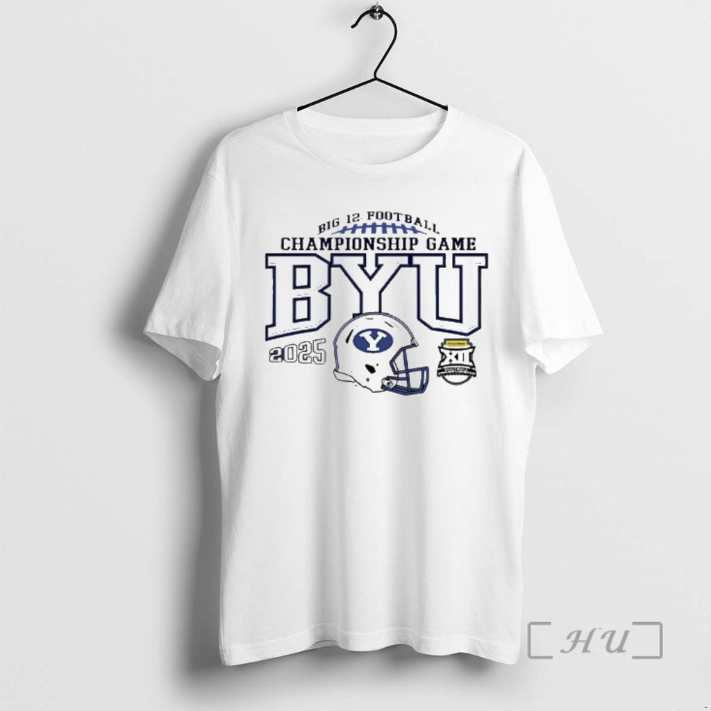 Officials Byu Cougars 2025 Big 12 Football Championship Game T-Shirts, Hoodie, Sweatshirt | PopFlextees.com