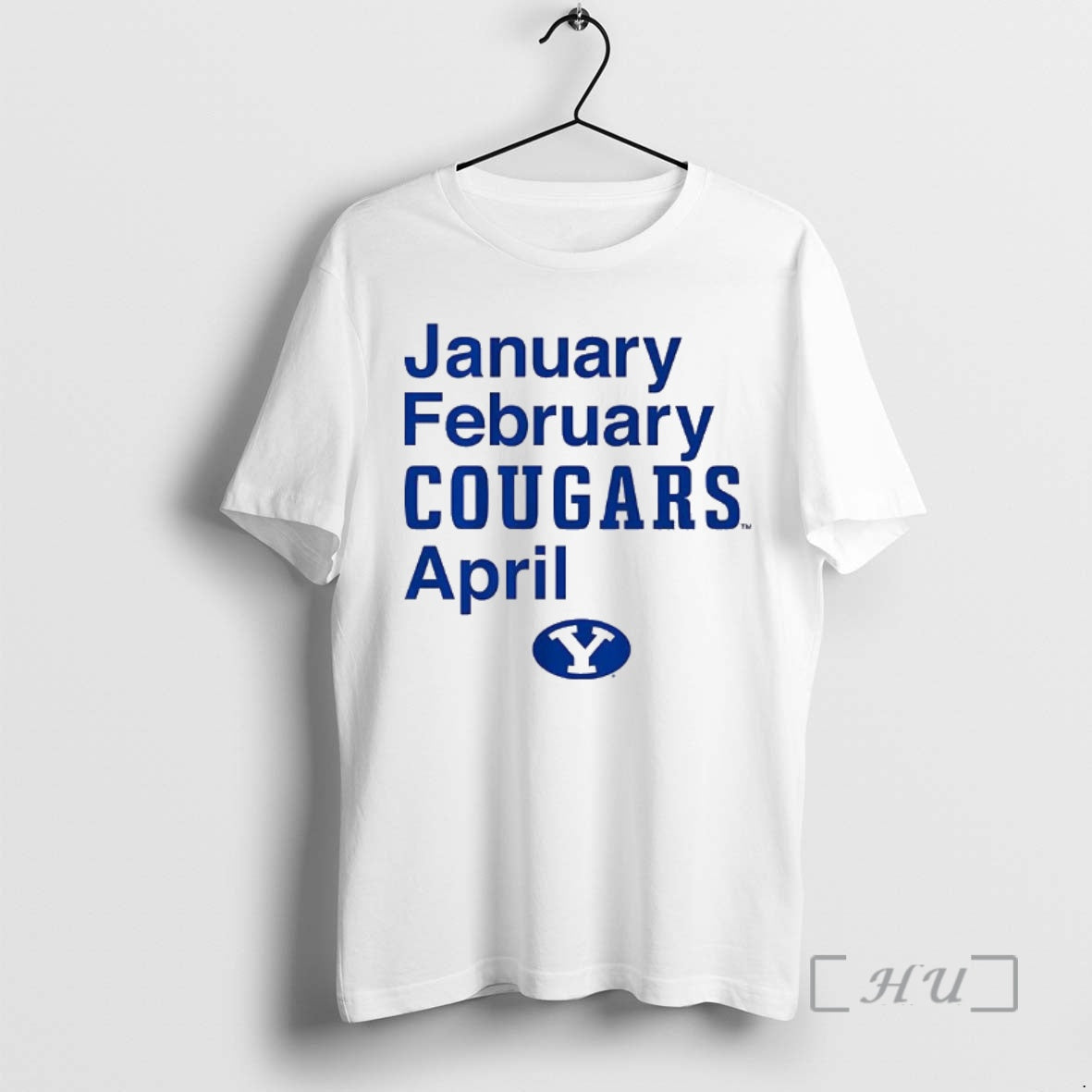 Officials Byu Cougars Football January February Cougars April Logo T-Shirts, Hoodie, Sweatshirt | PopFlextees.com