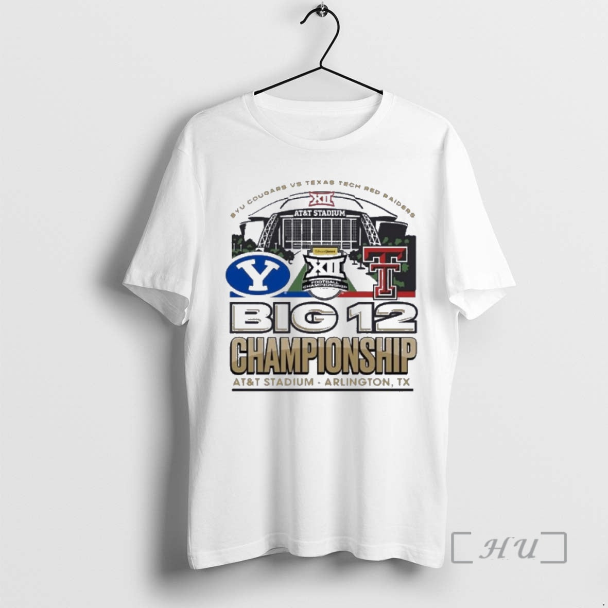 Officials Byu Vs Texas Tech 2025 Big 12 Football Championship Att Stadium Premium T Shirts Hoodie, Sweatshirt
