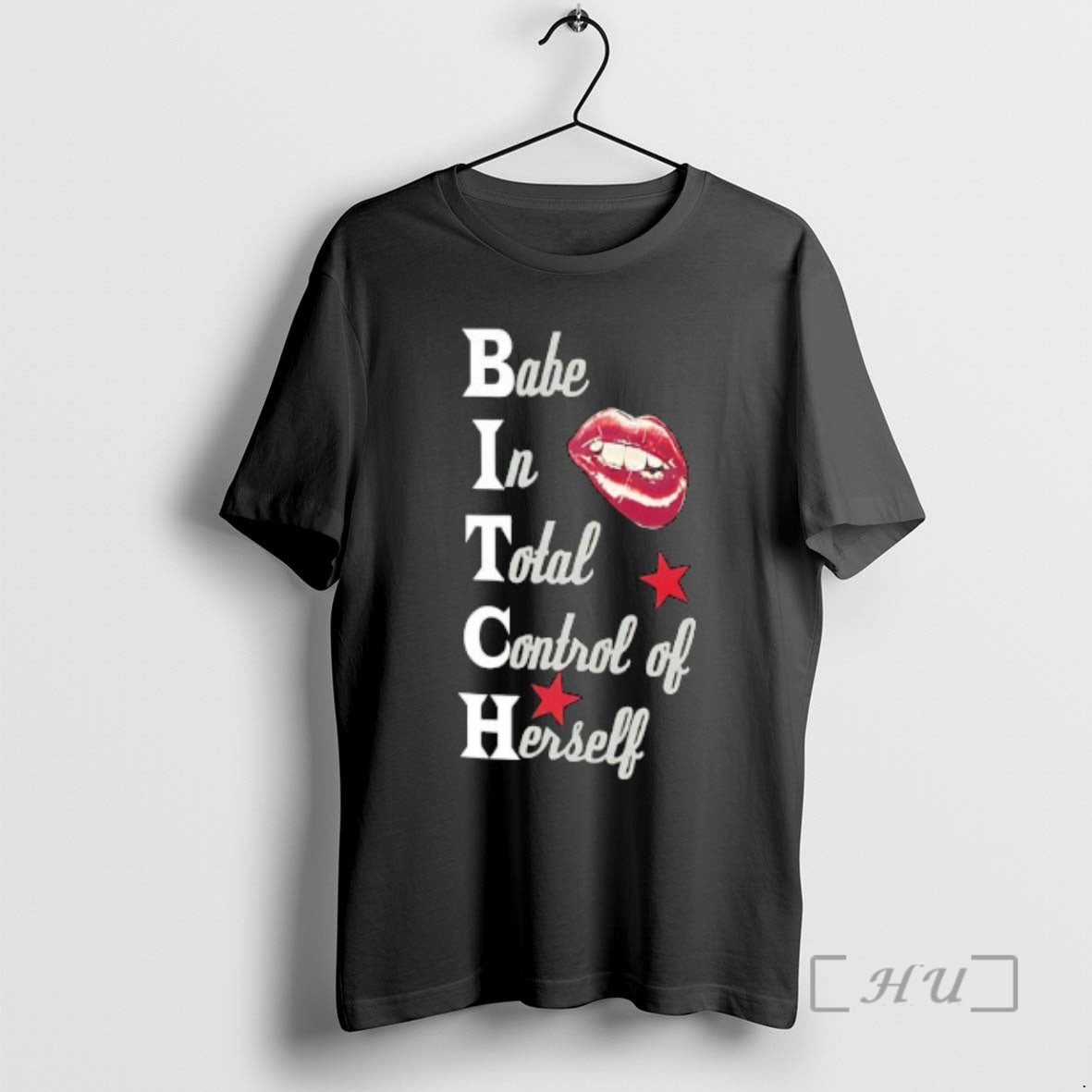 Officials Babe In Total Control Of Herself Bitch Graphic T-Shirts, Hoodie, Sweatshirt | PopFlextees.com