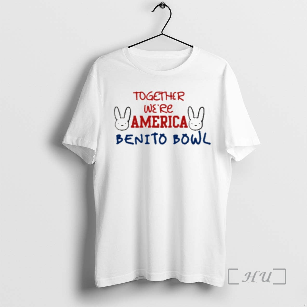 Officials Bad Bunny Benito Bowl Together We Are America T-Shirts, Hoodie, Sweatshirt | PopFlextees.com