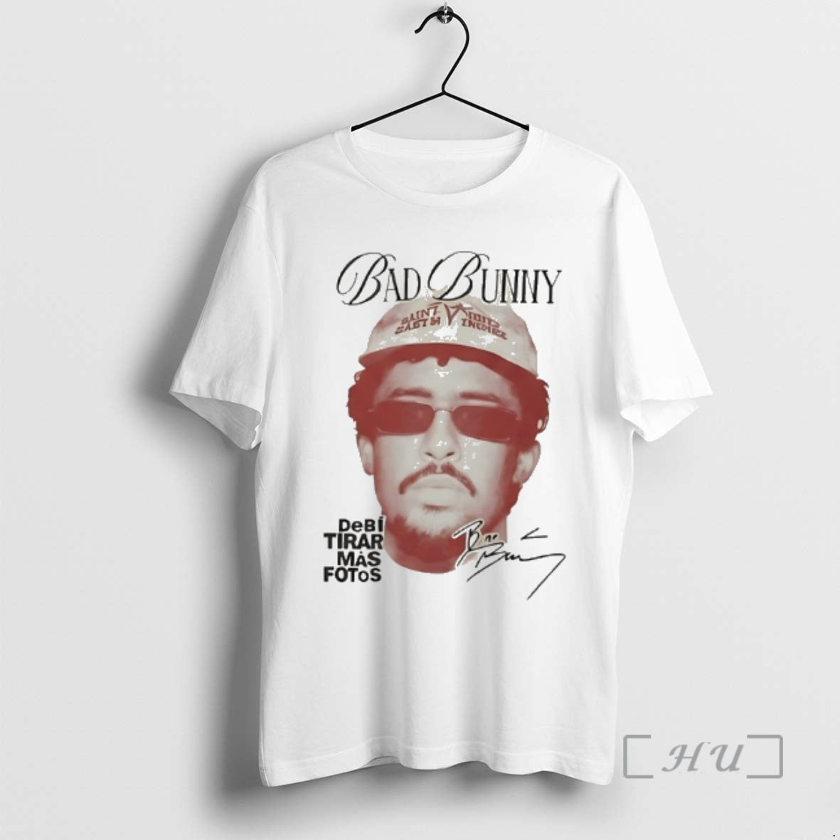 Officials Bad Bunny Debi Tirar Mas Fotos Signature T-Shirts, Hoodie, Sweatshirt | PopFlextees.com