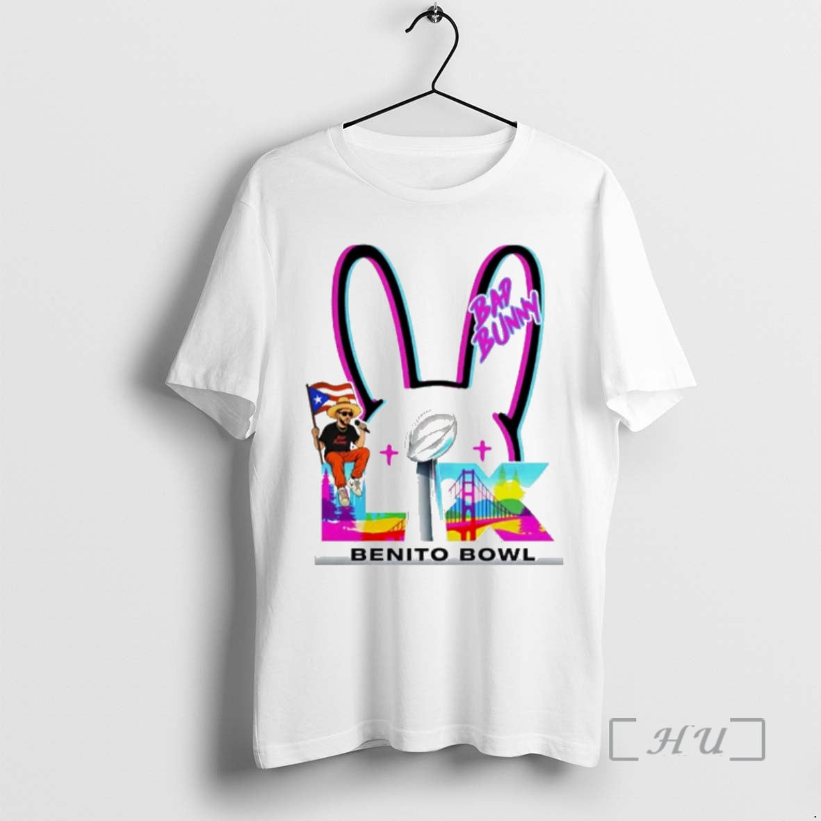 Officials Bad Bunny Puerto Rico Football Benito Bowl T-Shirts, Hoodie, Sweatshirt | PopFlextees.com
