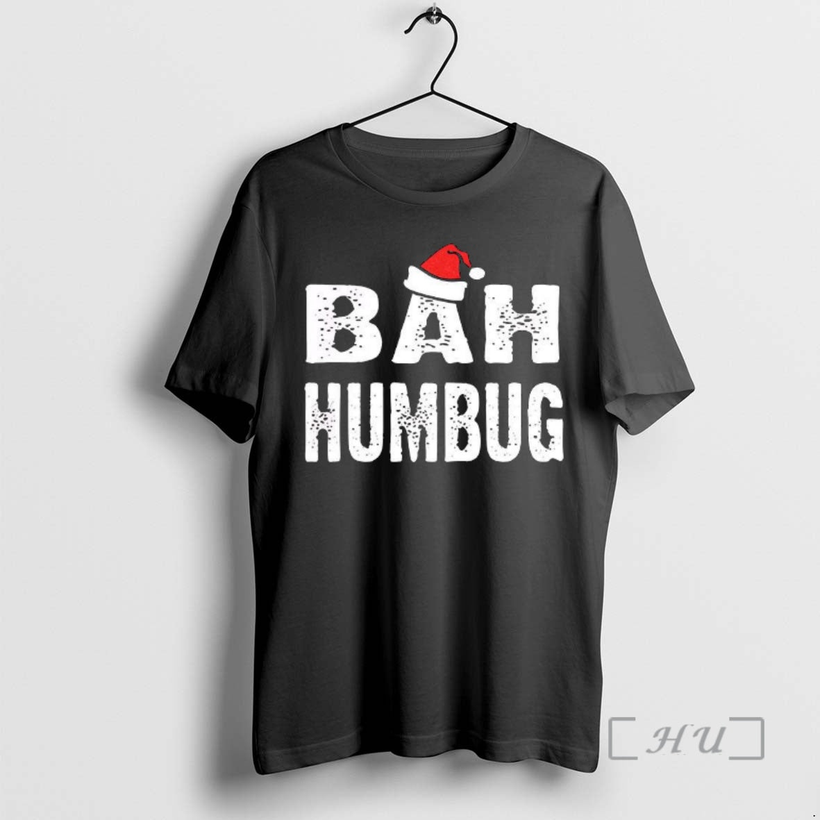 Officials Bah Humbug Santa Hat Christmas Letter T-Shirts, Hoodie, Sweatshirt | PopFlextees.com