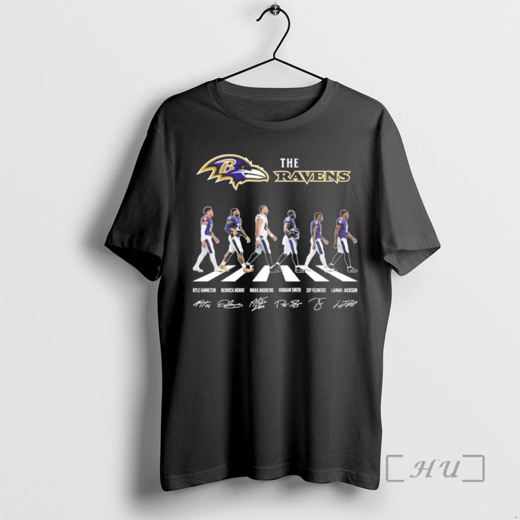 Officials Baltimore Ravens Abbey Road 2026 T-Shirts, Hoodie, Sweatshirt | PopFlextees.com