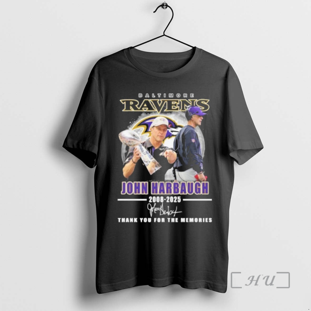 Officials Baltimore Ravens John Harbaugh 2008 2025 Thank You Coach T-Shirts, Hoodie, Sweatshirt | PopFlextees.com