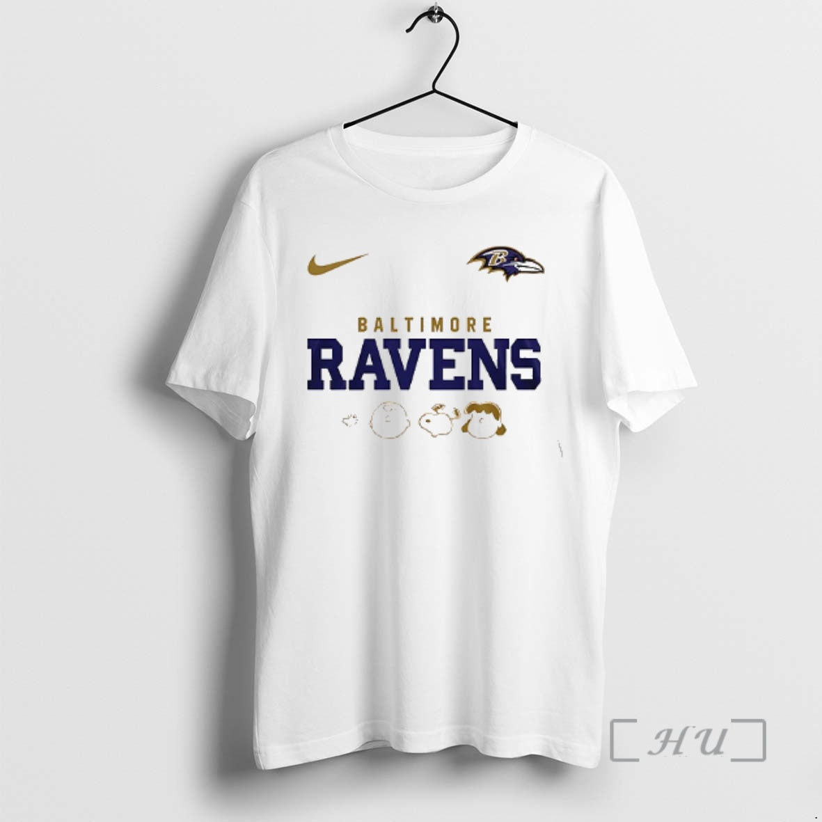 Officials Baltimore Ravens X Peanuts Abbey Road Cartoon Double Sided Graphic Premium T Shirts Sweater Hoodie, Sweatshirt