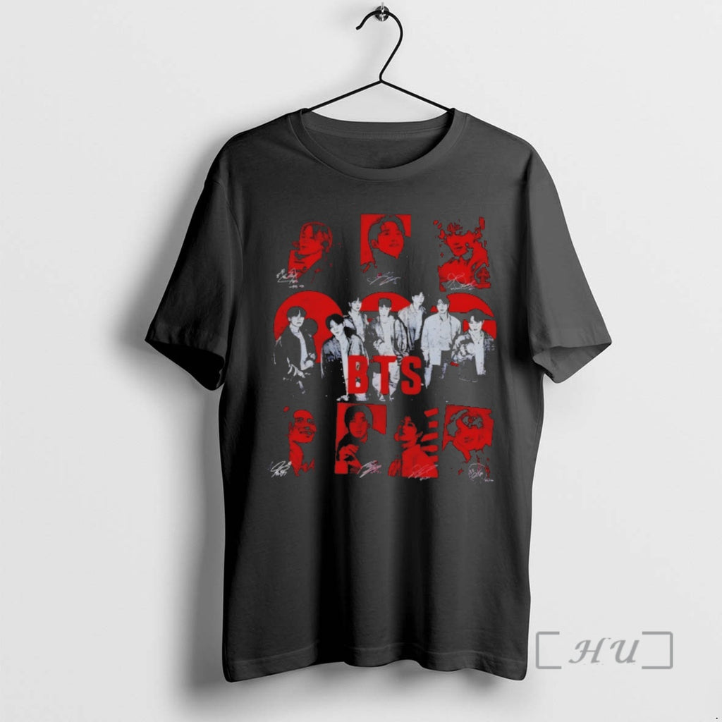 Officials Bang Tan Boy Vintage Bts Graphic Signature T-Shirts, Hoodie, Sweatshirt | PopFlextees.com