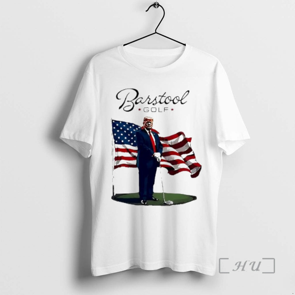 Officials Barstool Golf Trump America Flag T-Shirts, Hoodie, Sweatshirt | PopFlextees.com