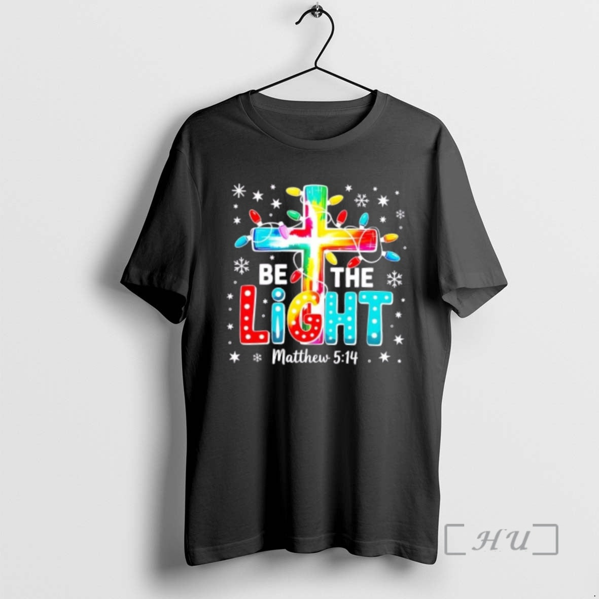 Officials Be The Light Christmas Lights Cross T-Shirts, Hoodie, Sweatshirt | PopFlextees.com