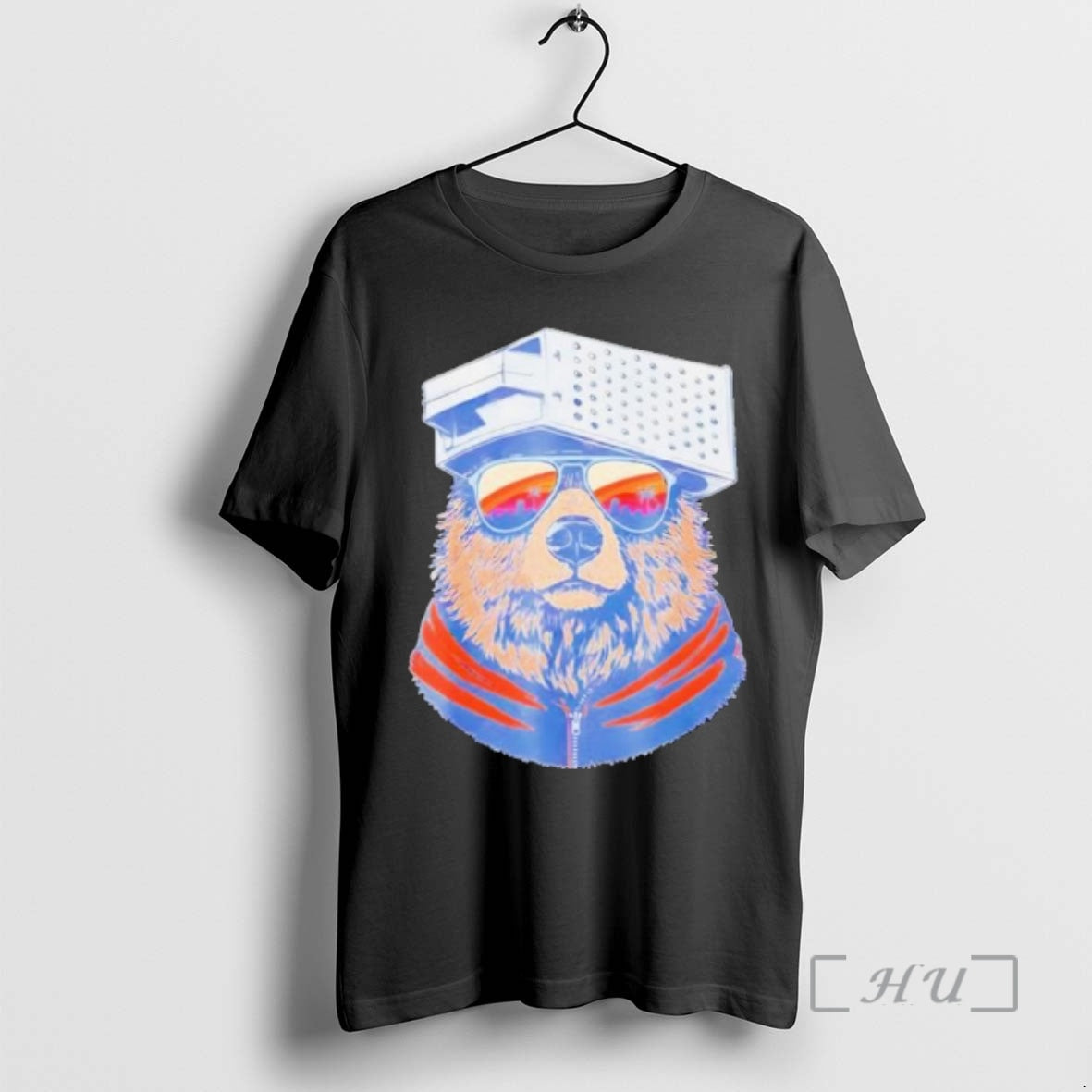 Officials Bear With Cheese Grater Hat And Sunglasses T-Shirts, Hoodie, Sweatshirt | PopFlextees.com