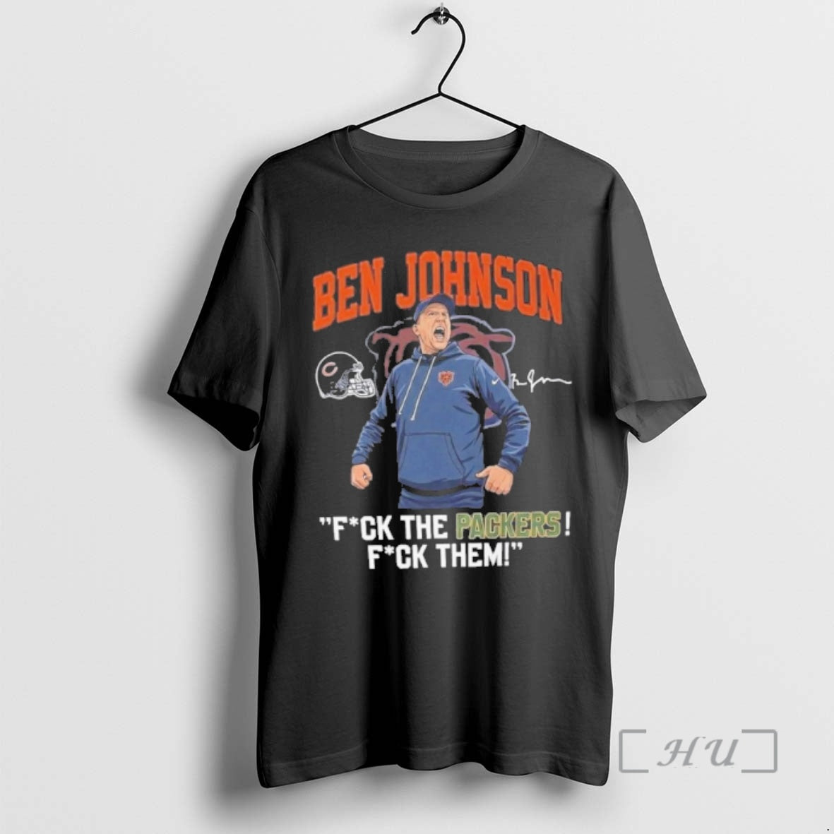 Officials Ben Johnson Fuck The Packers Fuck Them Signature T-Shirts, Hoodie, Sweatshirt | PopFlextees.com
