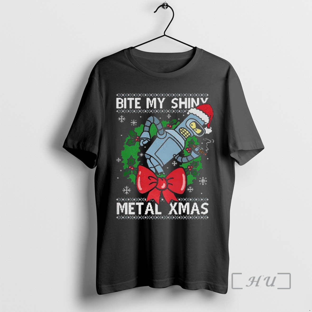 Officials Bender Bite My Shiny Metal Ugly Christmas T-Shirts, Hoodie, Sweatshirt | PopFlextees.com