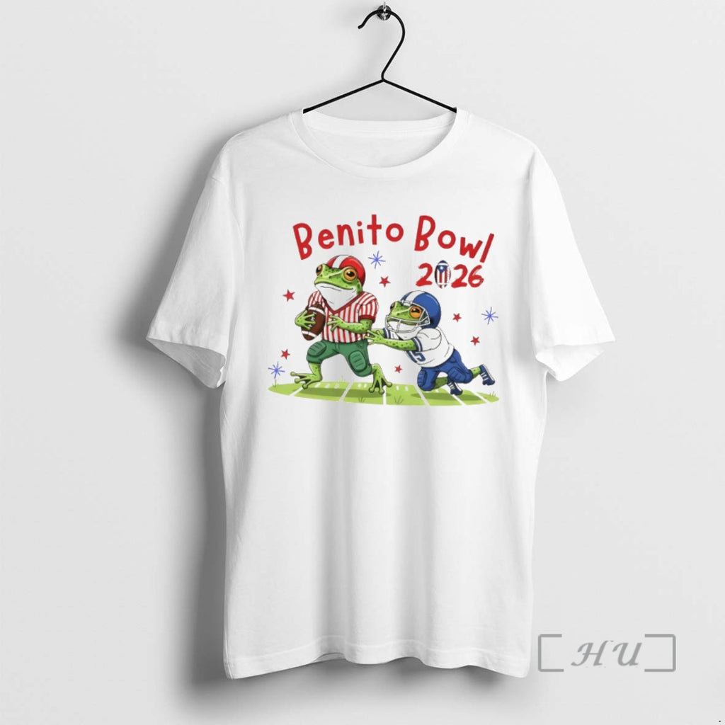 Officials Benito Bowl 2026 Frog Football Funny Game Day Graphic T-Shirts, Hoodie, Sweatshirt | PopFlextees.com
