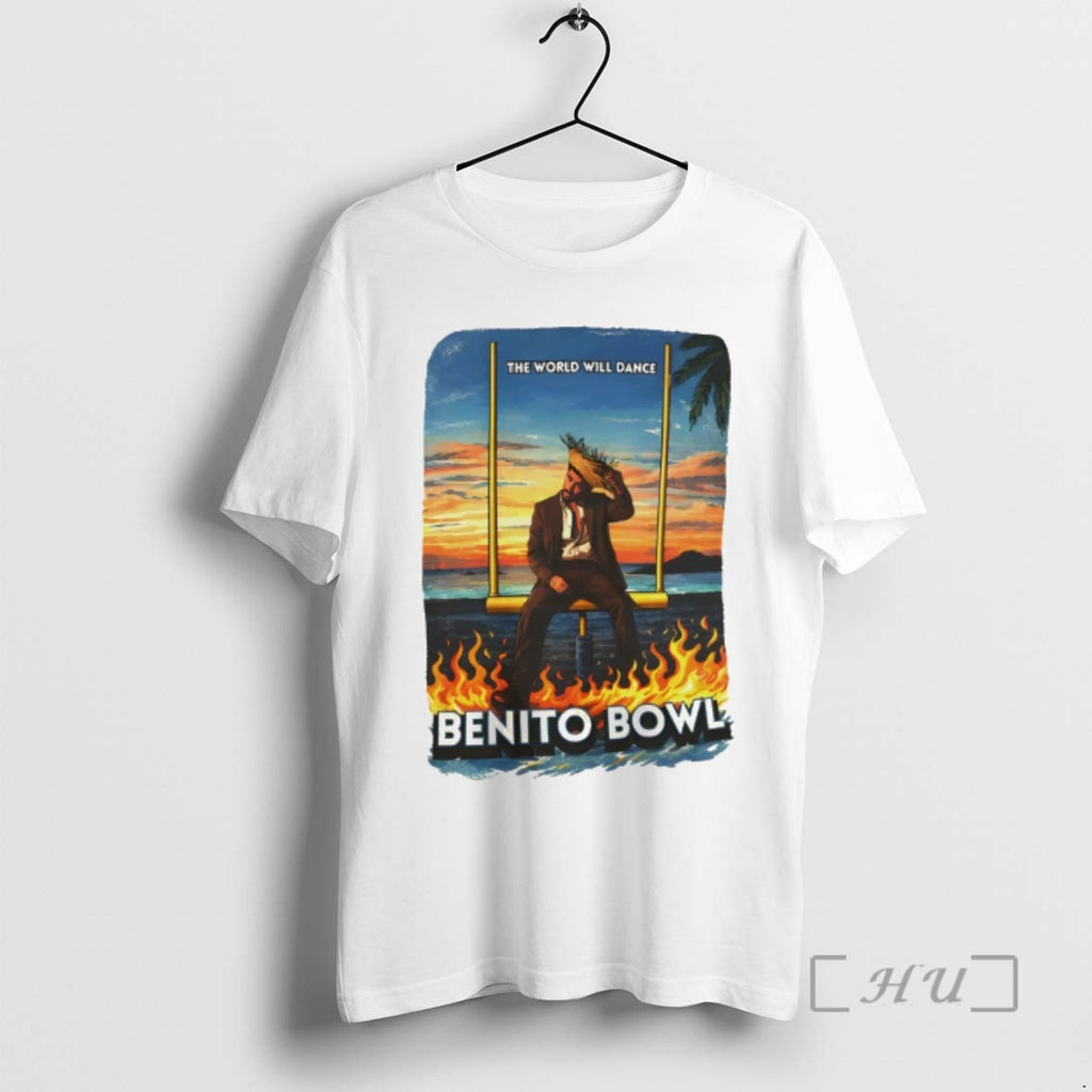 Officials Benito Bowl 2026 Puerto Rico Graphic The World Will Dance Premium T Shirts Sweater Hoodie, Sweatshirt