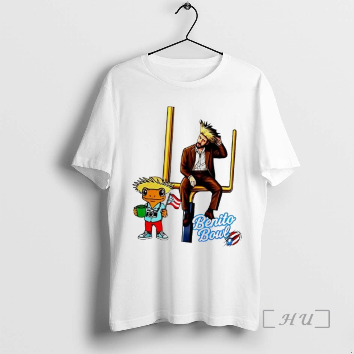 Officials Benito Bowl Bad Bunny And A Puerto Rico Coqui Frog Mascot Premium T Shirts Hoodie, Sweatshirt | PopFlextees.com