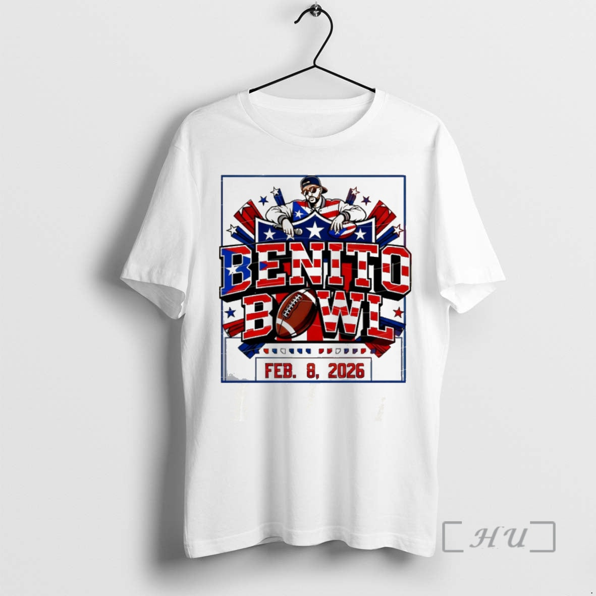 Officials Benito Bowl Feb 8 2026 Puerto Rico Flag Stars Football Premium T Shirts Sweater Hoodie, Sweatshirt