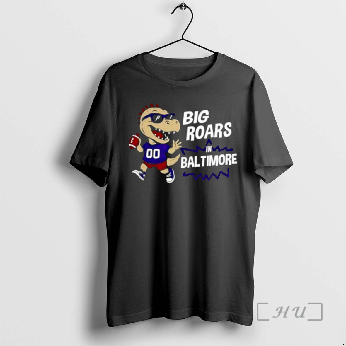 Officials Big Roars In Baltimore Ravens Dinosaur Cartoon Funny T-Shirts, Hoodie, Sweatshirt | PopFlextees.com