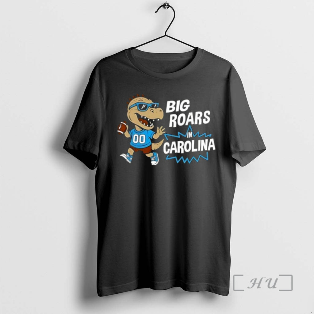 Officials Big Roars In Carolina Panthers Dinosaur Cartoon Funny T-Shirts, Hoodie, Sweatshirt | PopFlextees.com