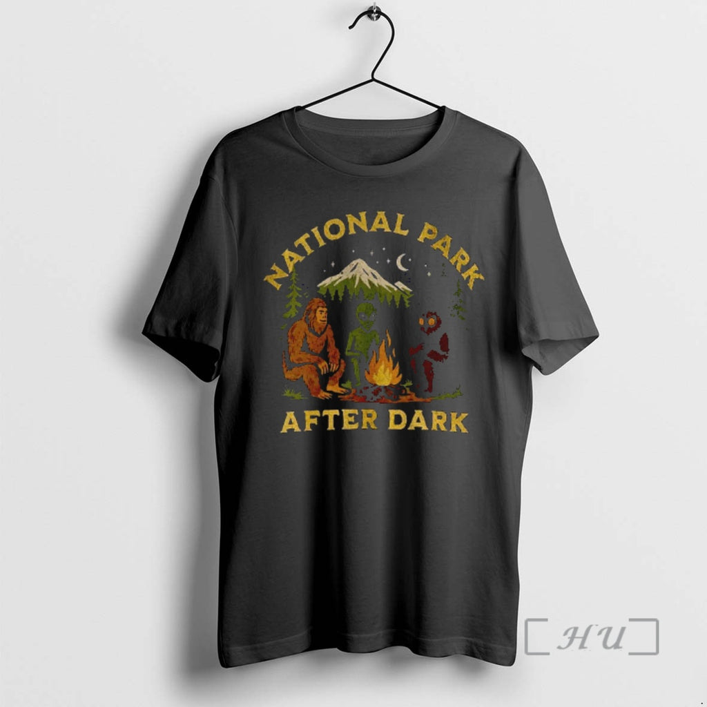 Officials Bigfoot Mothman Alien National Park After Dark T-Shirts, Hoodie, Sweatshirt | PopFlextees.com
