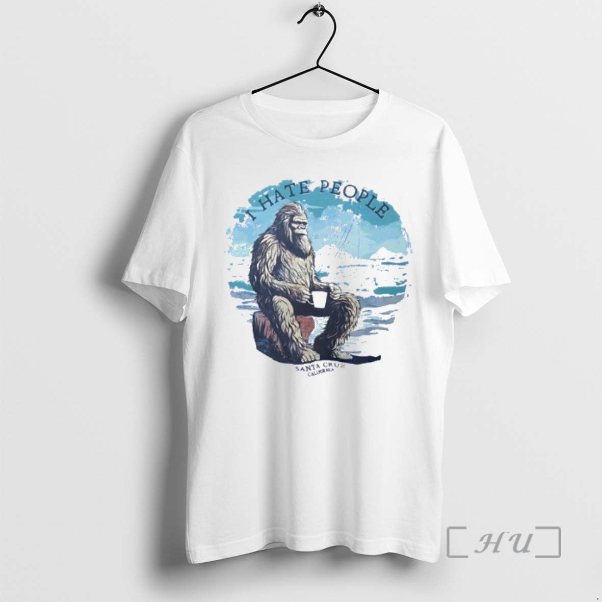 Officials Bigfoot Santa Cruz I Hate Peole T-Shirts, Hoodie, Sweatshirt | PopFlextees.com