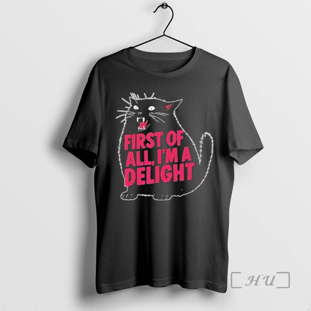 Officials Black Cat First Of All Im A Delight T-Shirts, Hoodie, Sweatshirt | PopFlextees.com