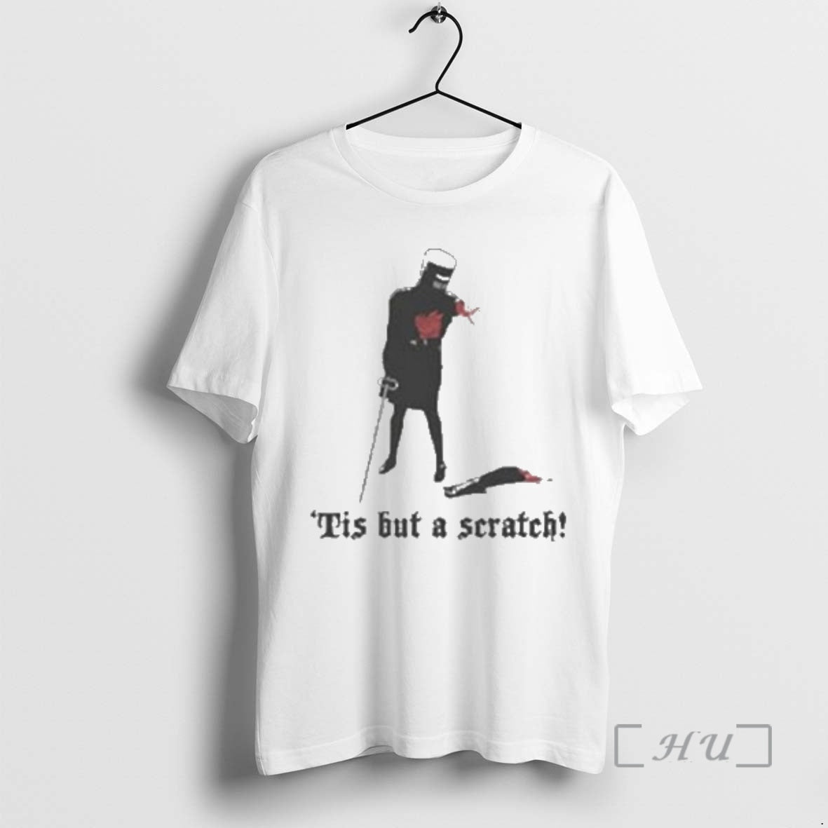 Officials Black Knight Monty Python Tis But A Scratch Circle White Premium T Shirts Sweater Hoodie, Sweatshirt