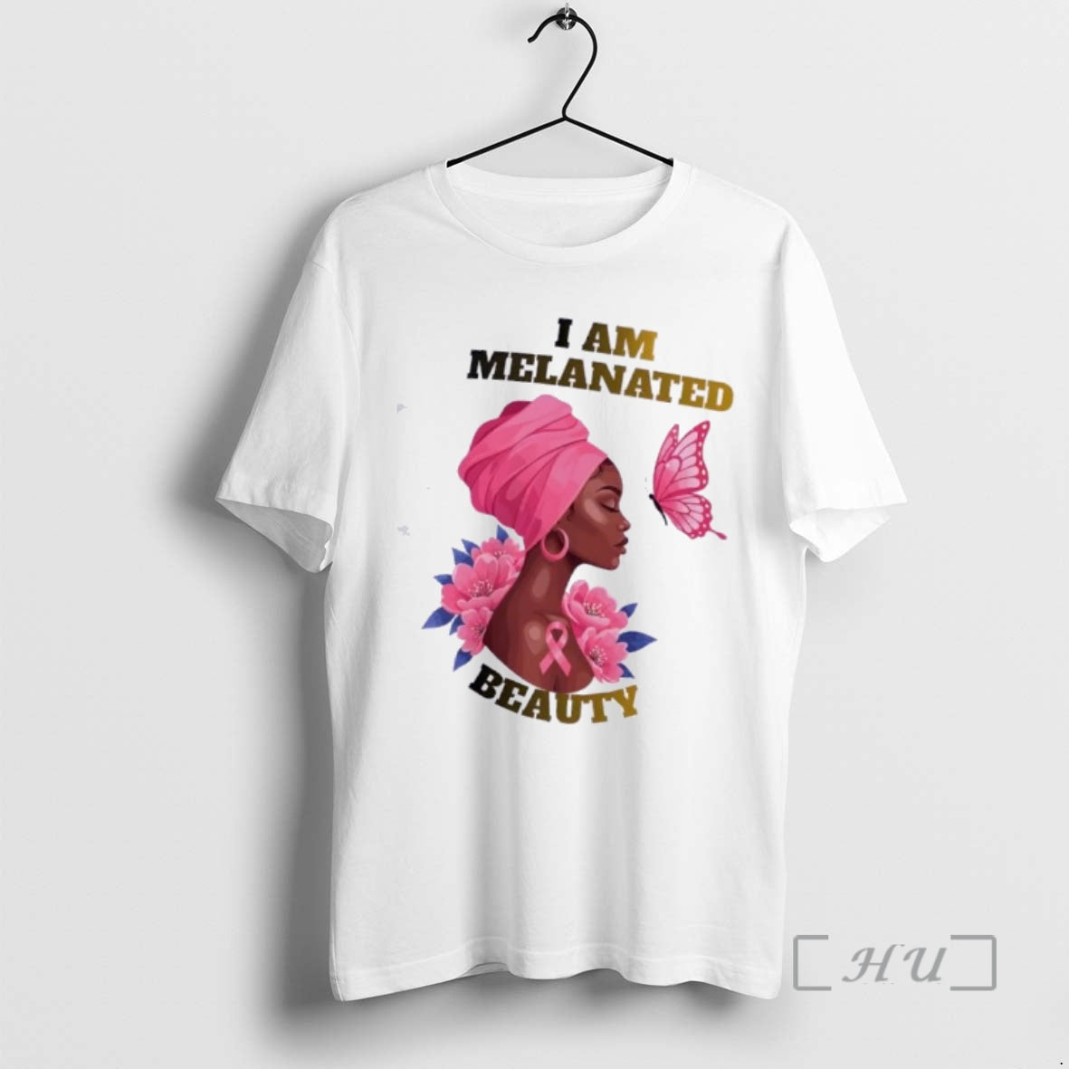 Officials Black Woman Flower Butterfly I Am Melanated Beauty T-Shirts, Hoodie, Sweatshirt | PopFlextees.com
