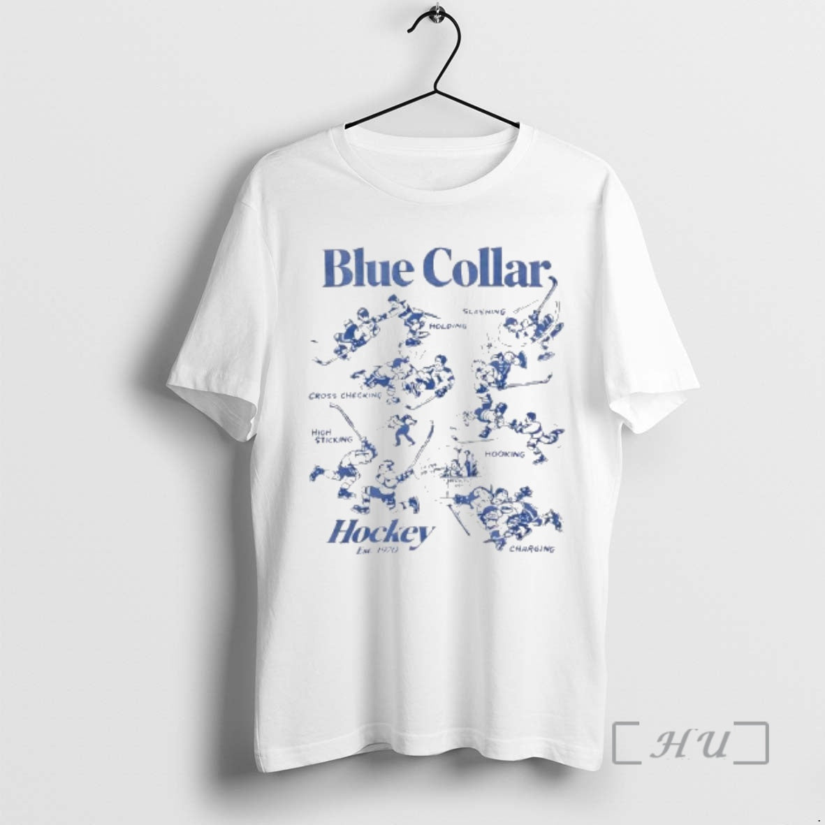 Officials Blue Collar Hockey Est 1970 T-Shirts, Hoodie, Sweatshirt