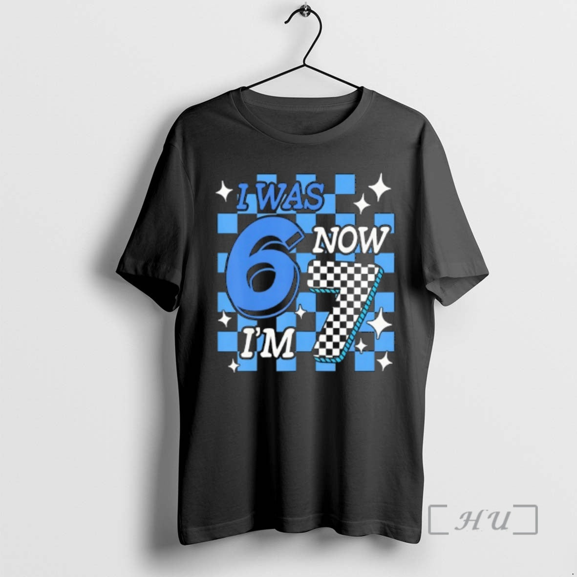 Officials Blue Checkered Birthday Boy I Was 6 Now Im 7 Premium T Shirts Sweater Hoodie, Sweatshirt | PopFlextees.com