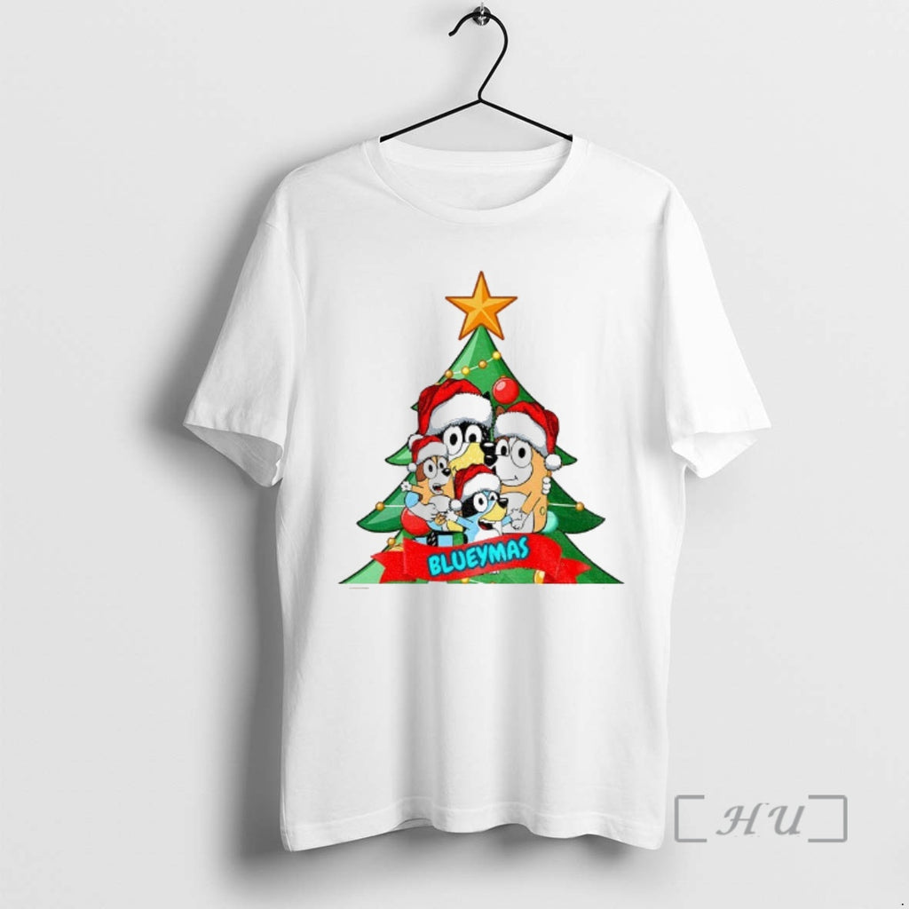 Officials Bluey Family Christmas Tree Blueymas Merry Christmas T-Shirts, Hoodie, Sweatshirt | PopFlextees.com
