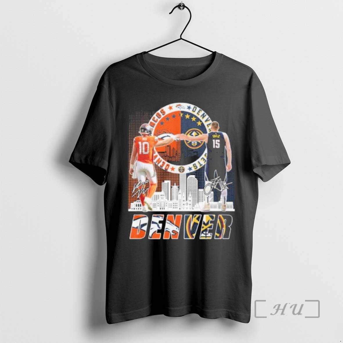 Officials Bo Nix And Nikola Jokic Denver Sports Players T-Shirts, Hoodie, Sweatshirt | PopFlextees.com