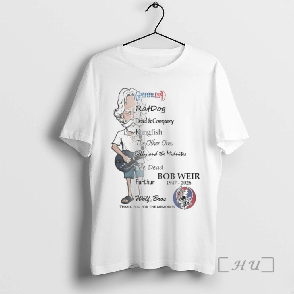 Officials Bobby Weir 1947 2026 Grateful Dead Wolf Bros T-Shirts, Hoodie, Sweatshirt | PopFlextees.com