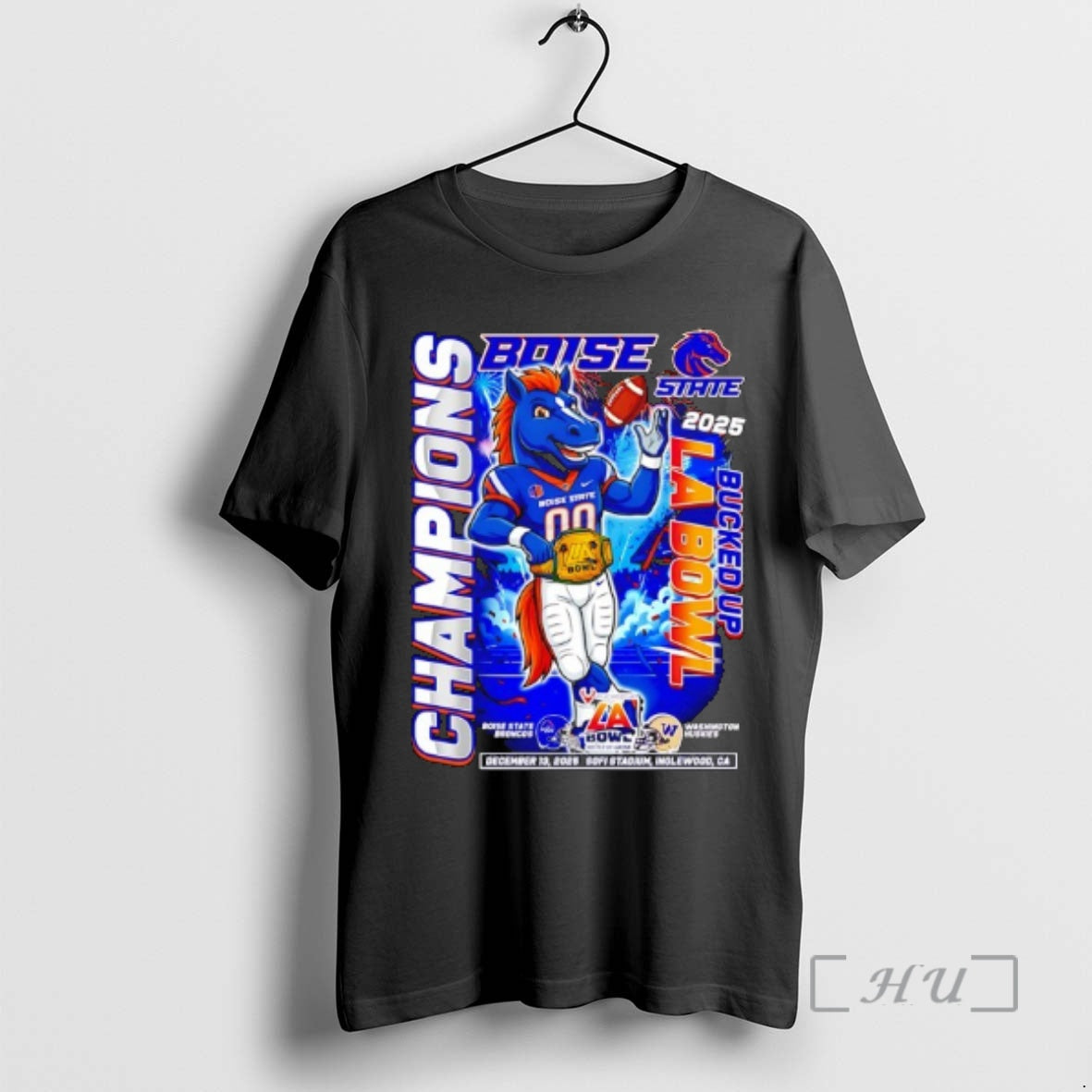 Officials Boise State Broncos And Washington Huskies Bucked Up La Bowl Champions 2025 Premium T-Shirts, Hoodie, Sweatshirt