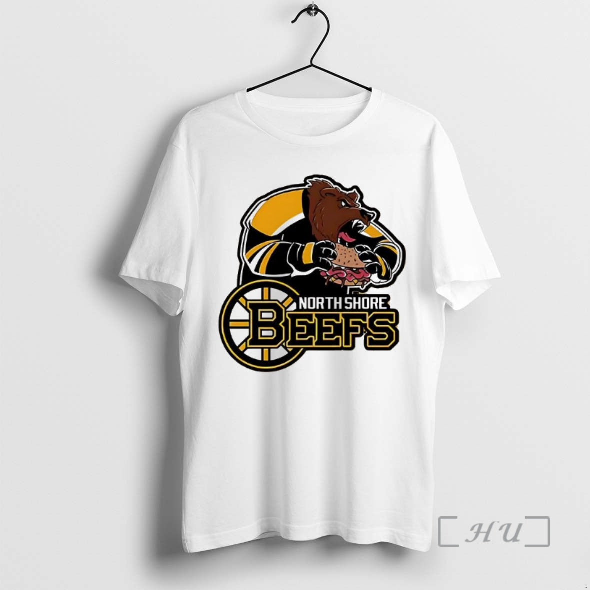Officials Boston Bruins Hockey North Shore Beefs Bear Mascot T-Shirts, Hoodie, Sweatshirt | PopFlextees.com