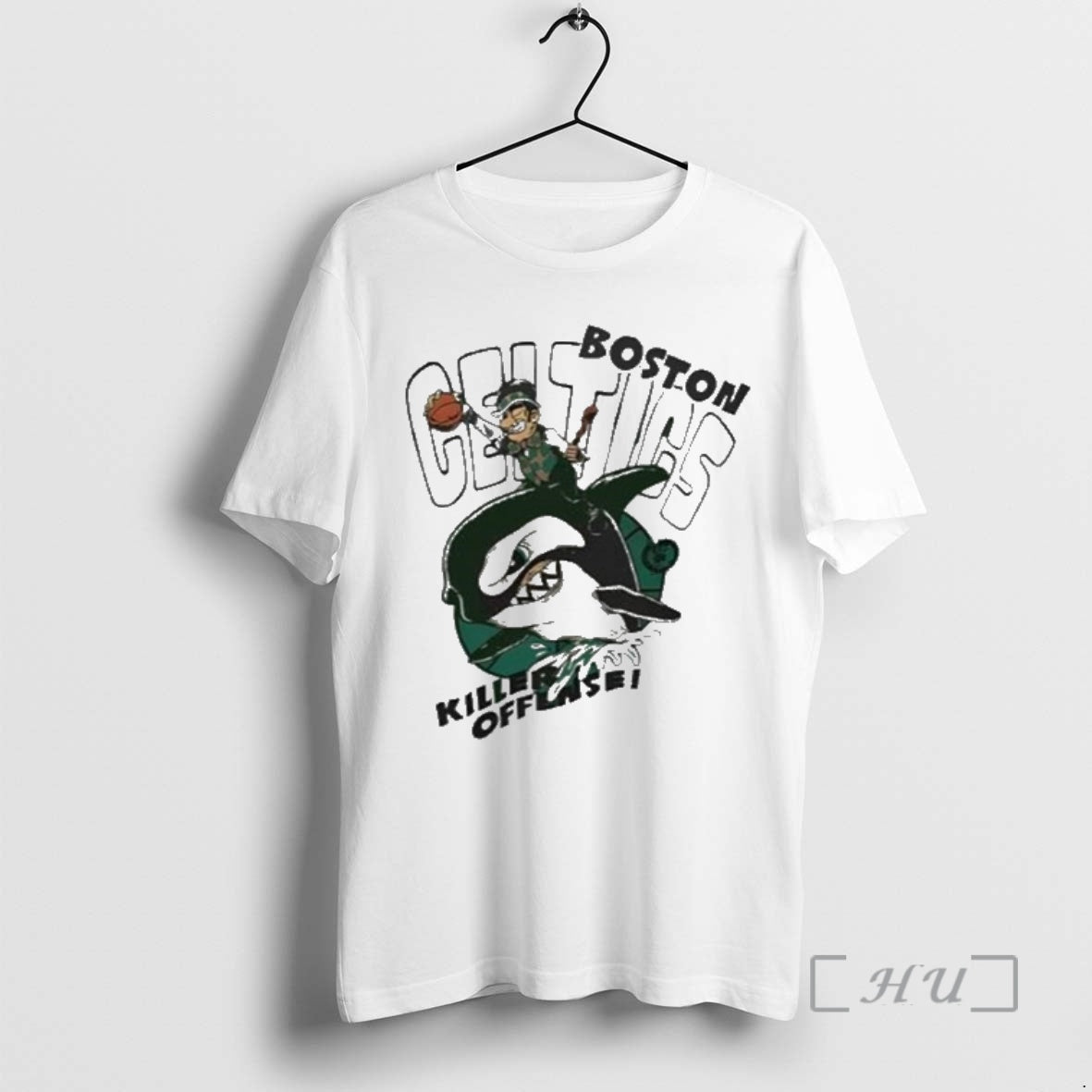 Officials Boston Celtics Killer Offense Mascot T-Shirts, Hoodie, Sweatshirt | PopFlextees.com