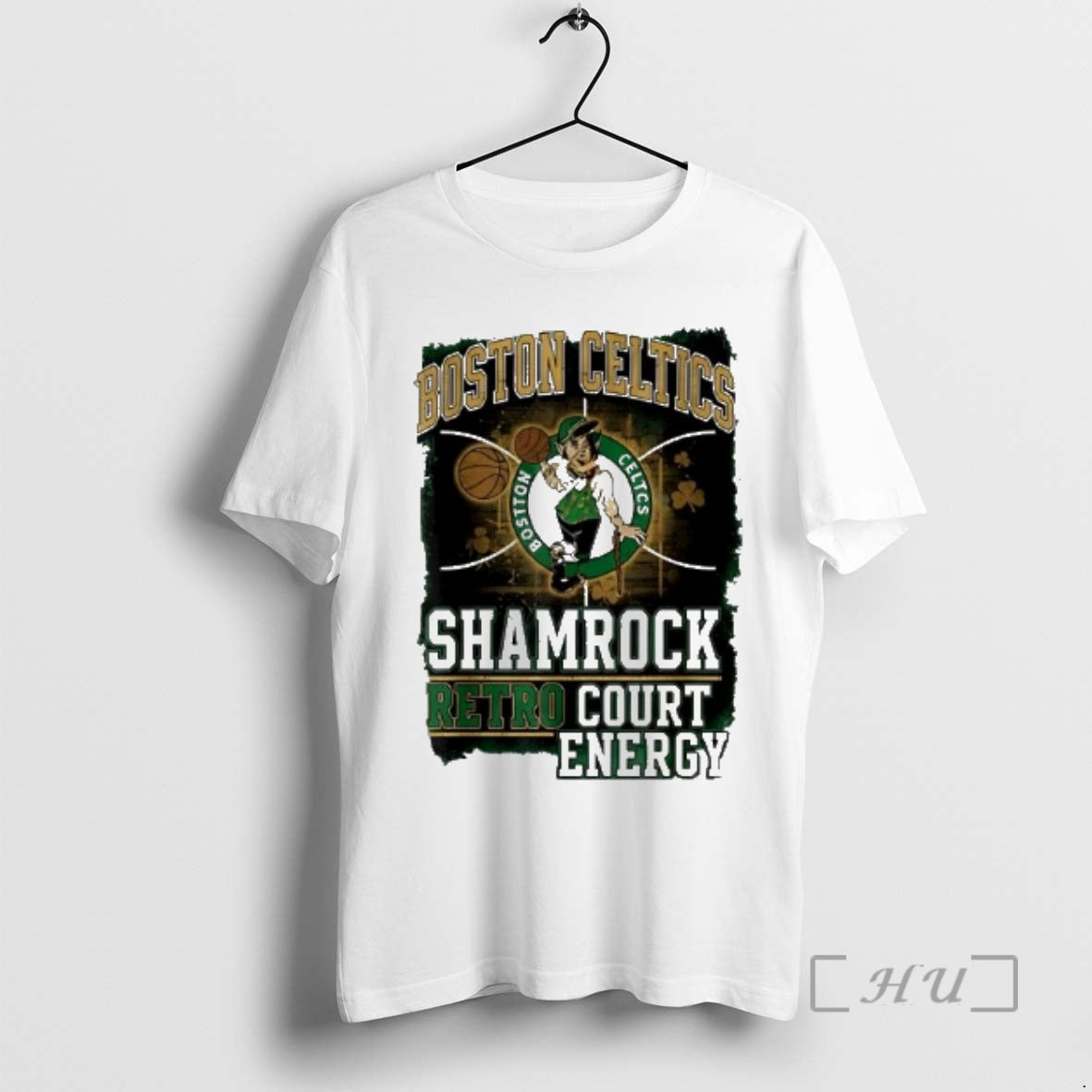 Officials Boston Celtics Shamrock Retro Court Energy Graphic T-Shirts, Hoodie, Sweatshirt | PopFlextees.com
