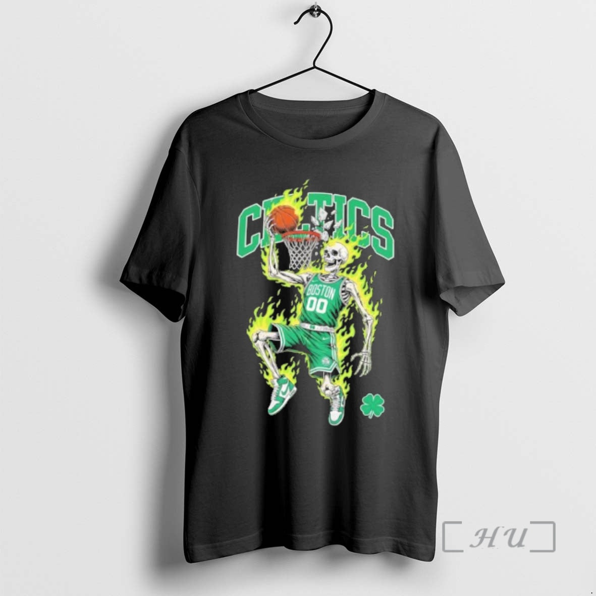 Officials Boston Celtics Basketball Skeleton Player Flames T-Shirts, Hoodie, Sweatshirt