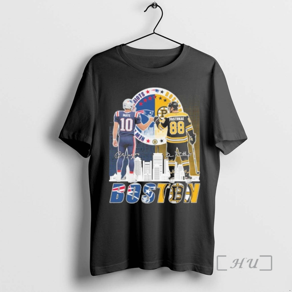 Officials Boston Sports Teams Drake Maye And David Pastrnak T-Shirts, Hoodie, Sweatshirt | PopFlextees.com