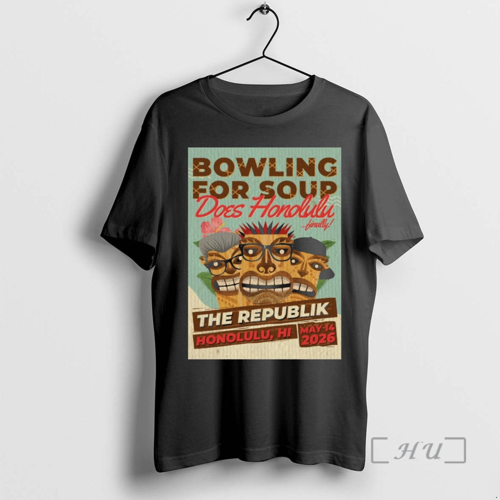 Officials Bowling For Soup The Republik May 14 2026 Honolulu Hi Premium T Shirts Sweater Hoodie, Sweatshirt | PopFlextees.com