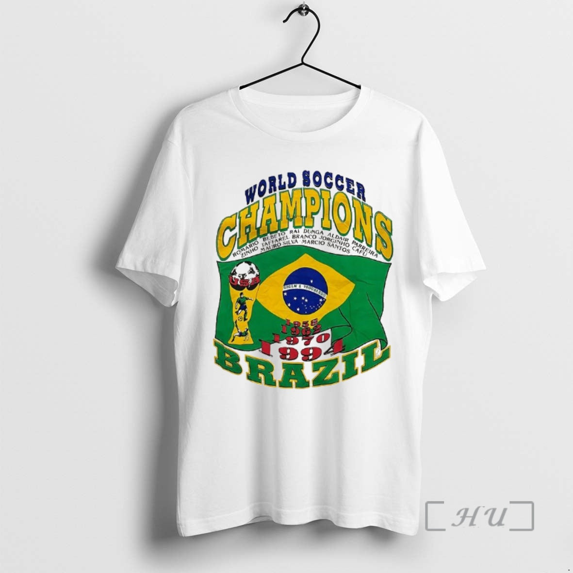 Officials Brazil World Soccer Champions 1994 Vintage T-Shirts, Hoodie, Sweatshirt | PopFlextees.com