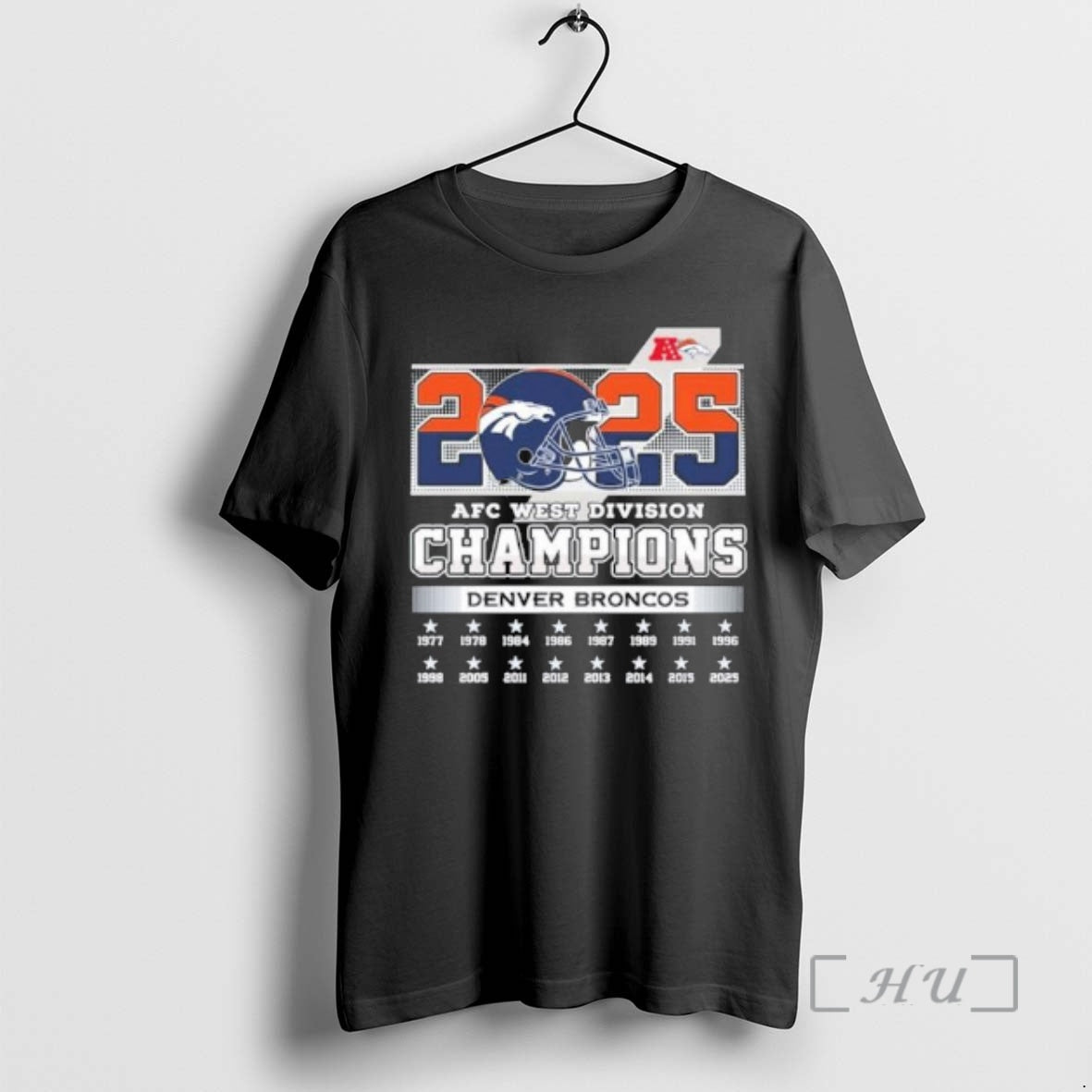 Officials Broncos Afc West Division Champs T-Shirts, Hoodie, Sweatshirt | PopFlextees.com