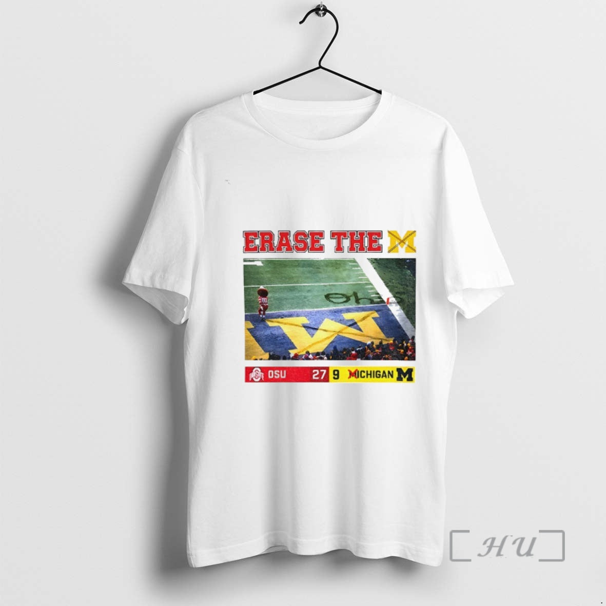 Officials Brutus Vs Michigan Game Day 27 9 Erase The M Sports Premium T Shirts Hoodie, Sweatshirt | PopFlextees.com