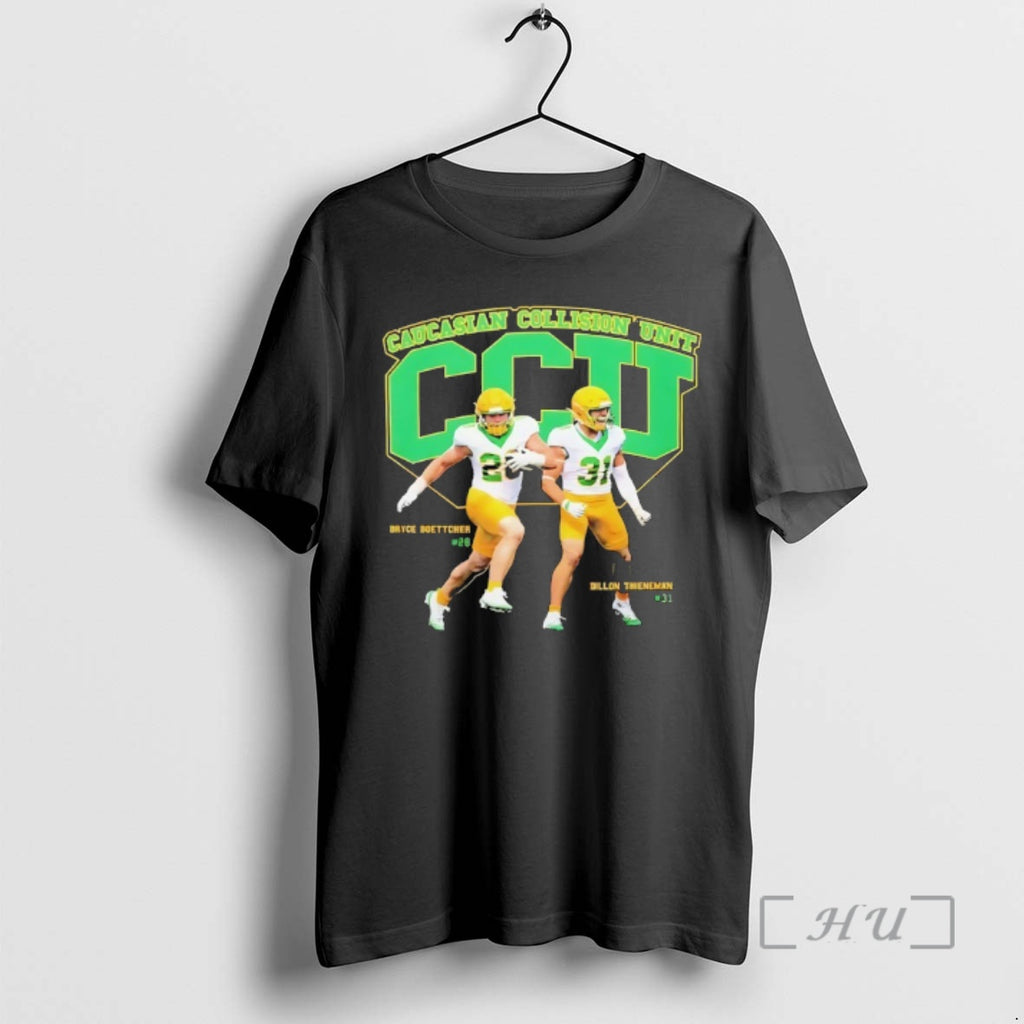 Officials Bryce Boettcher And Dillon Thieneman Wearing Ccu Caucasian Collision Unit Premium T Shirts Sweater Hoodie,...