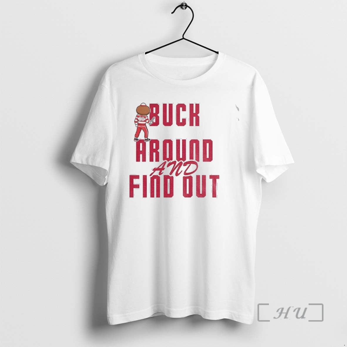 Officials Buck Around And Find Out Buckeyes Brutus Mascot Ohio T-Shirts, Hoodie, Sweatshirt | PopFlextees.com